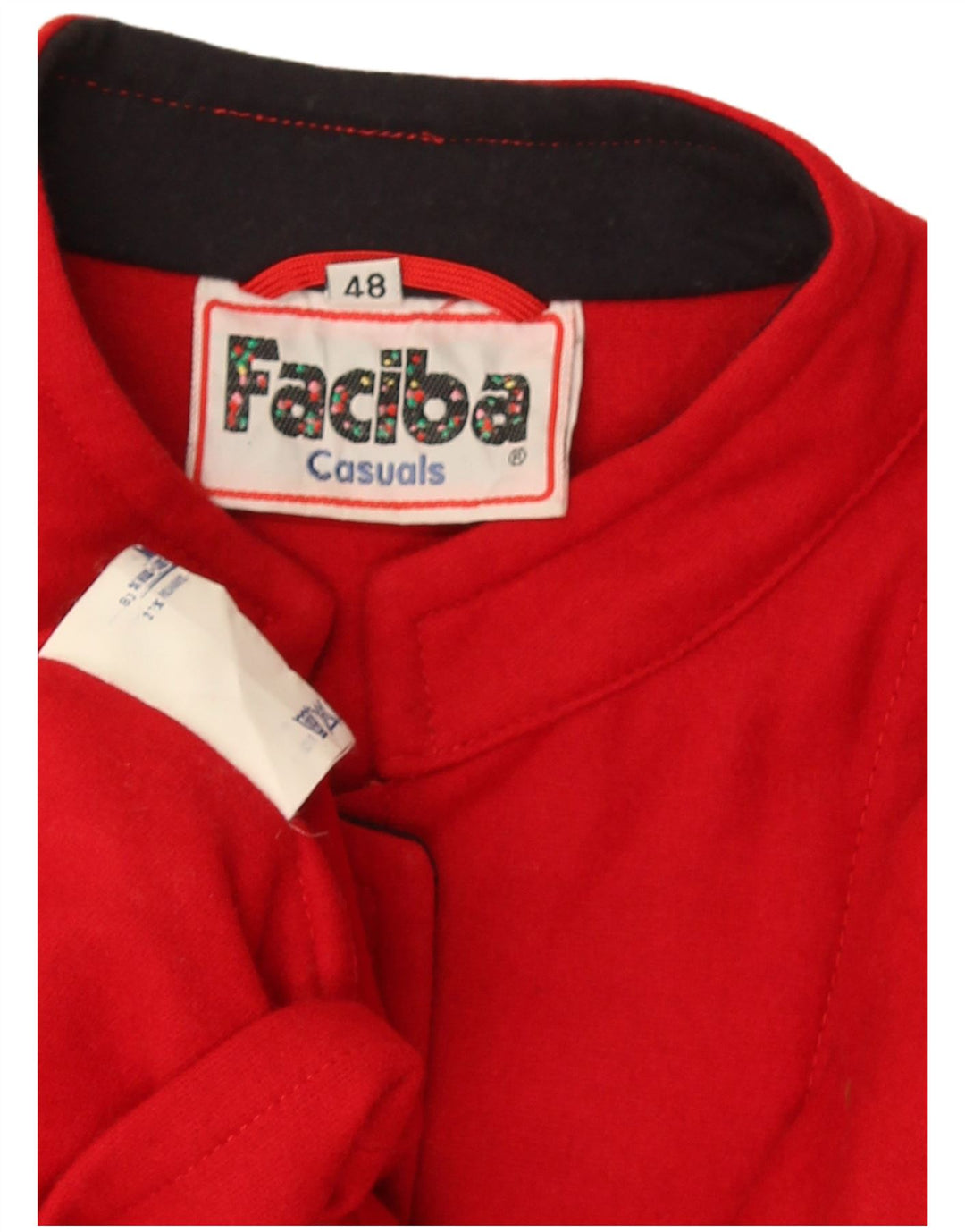 Jaqueta Bomber Oversized Feminina Faciba IT 48 XL Lã Vermelha