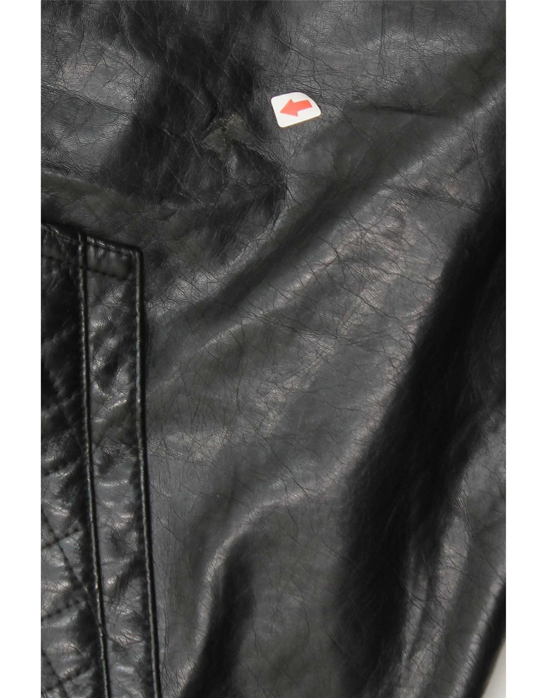 Jaqueta bomber masculina de couro sintético com capuz Ecko Unltd Reino Unido 38 médio preto
