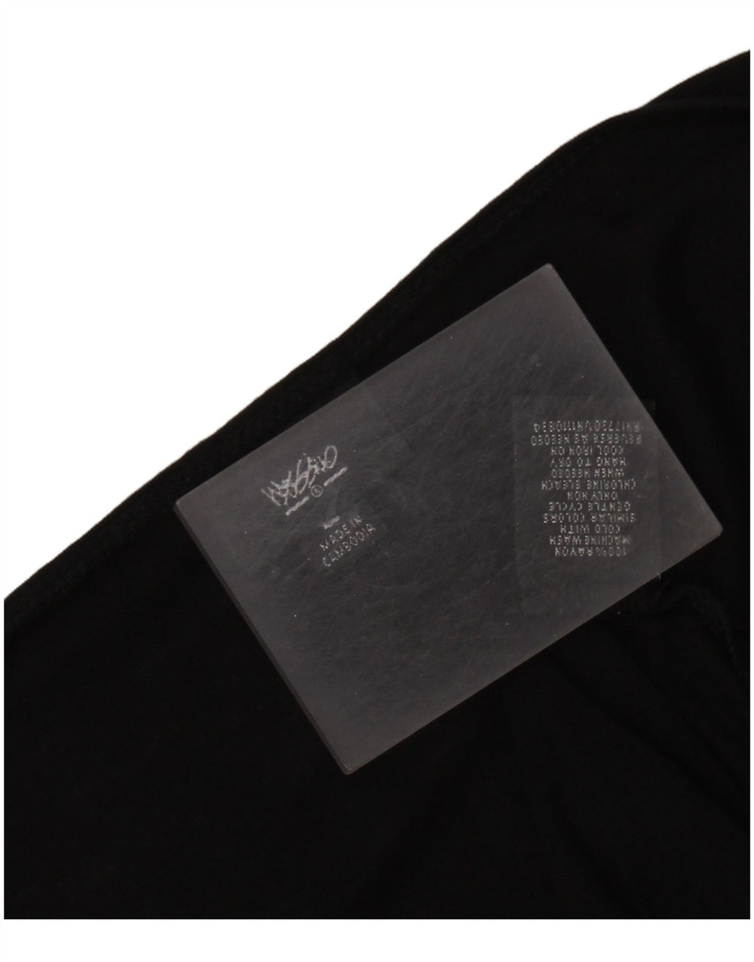 Vestido feminino MOSSIMO manga 3/4 linha A Reino Unido 14 grande rayon preto
