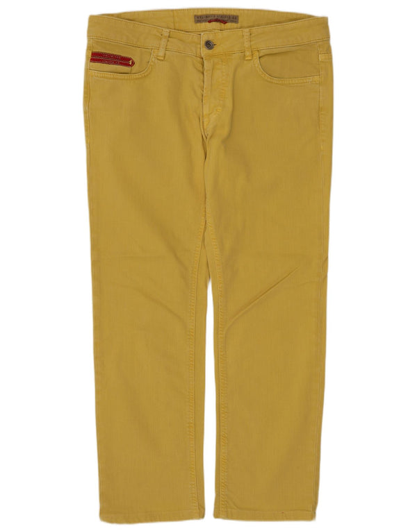 Jeans cortados masculinos UNLIMITED W31 L25 algodão amarelo