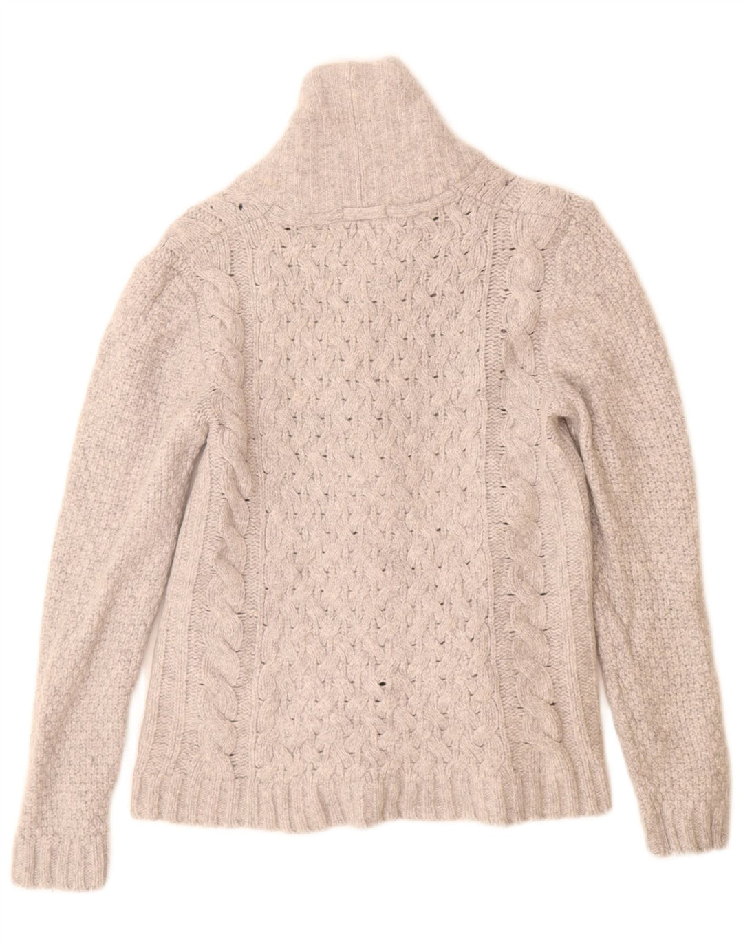 Suéter cardigã masculino Woolrich lã cinza médio