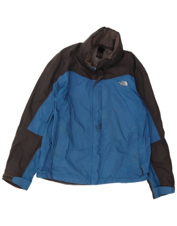 Jaqueta de chuva masculina The North Face UK 38 bloco colorido azul médio