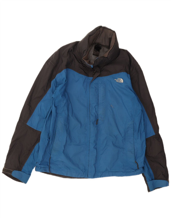 Jaqueta de chuva masculina The North Face UK 38 bloco colorido azul médio