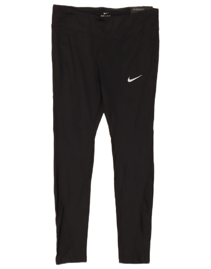 Leggings Nike Dri Fit Feminina UK 14 Grande Poliéster Preto