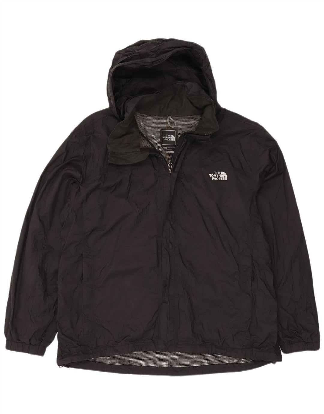 Jaqueta de chuva masculina com capuz THE NORTH FACE Reino Unido 42 XL preto nylon
