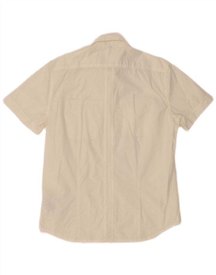 Camisa masculina de manga curta Gas XL algodão branco