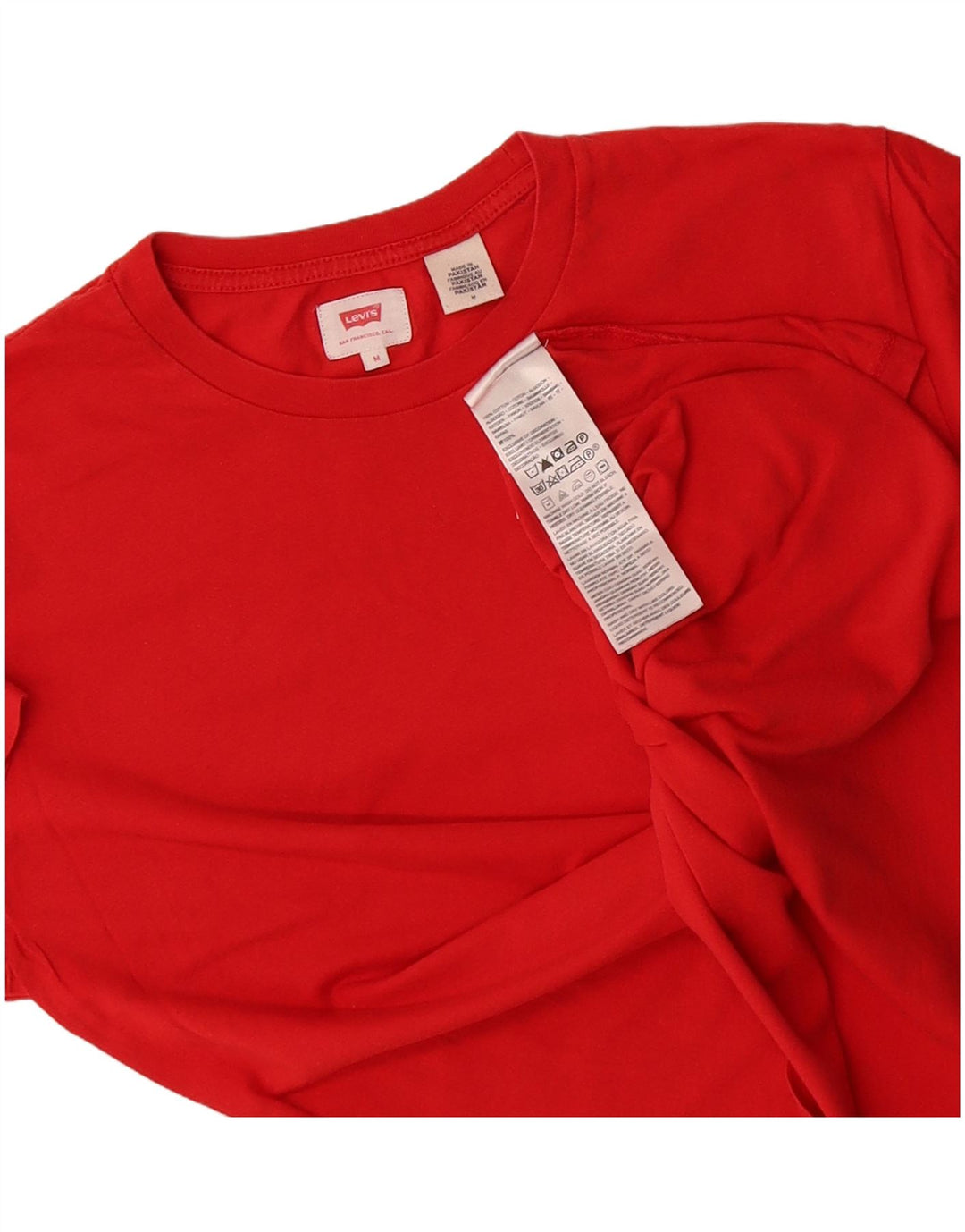 Camiseta masculina LEVI'S Top médio algodão vermelho