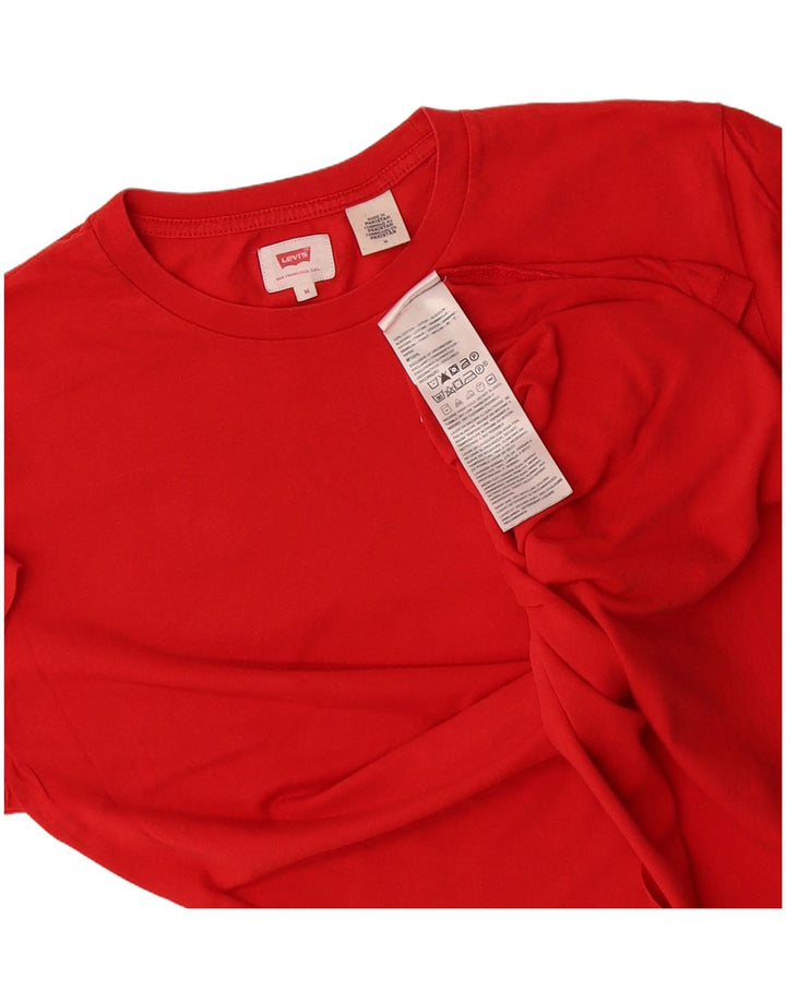 Camiseta masculina LEVI'S Top médio algodão vermelho