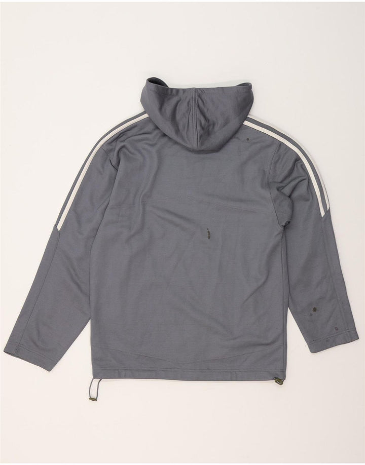 ADIDAS Mens Hoodie Jumper UK 34/36 Pequeno Cinza