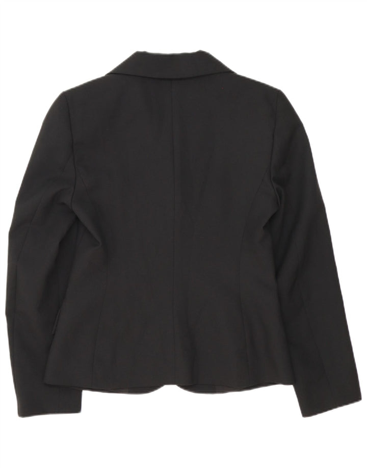 Jaqueta Blazer Feminina Benetton com 3 Botões IT 42 Poliéster Preto Médio