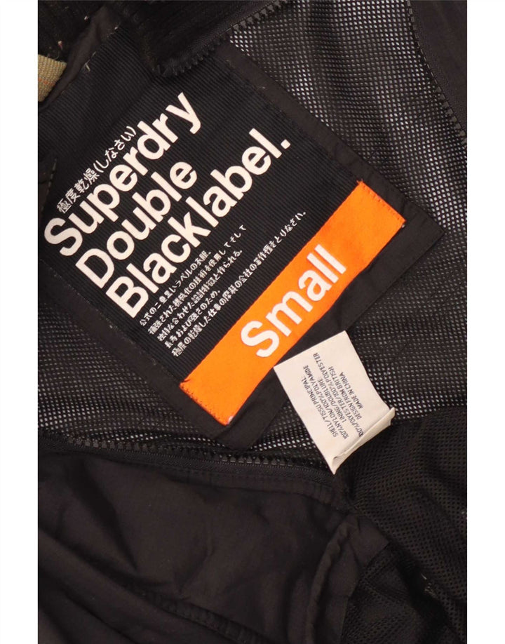 Jaqueta de chuva masculina Superdry UK 36 pequena preta nylon
