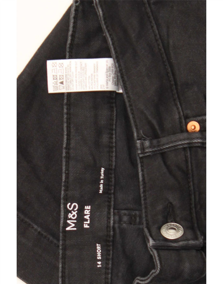 Calça Jeans Marks & Spencer Feminina UK 14 Grande W32 L27 Algodão Preto
