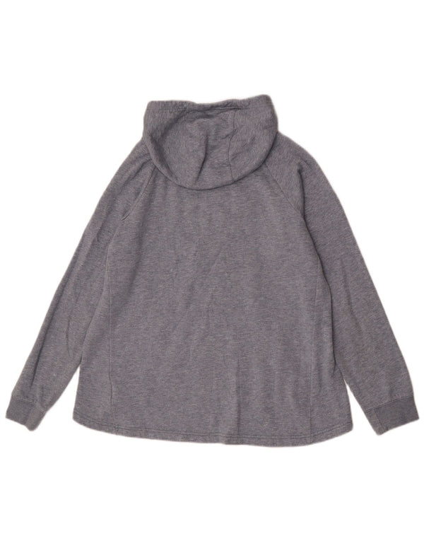 Jumper com capuz gráfico Nike Girls 13-14 anos XL cinza algodão