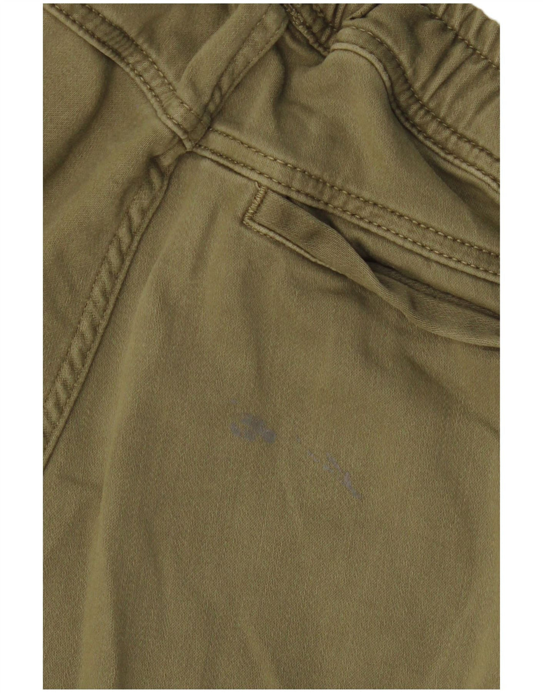 Zara Mens Joggers Cargo Calças Pequenas W30 L28 Algodão Cáqui Exército
