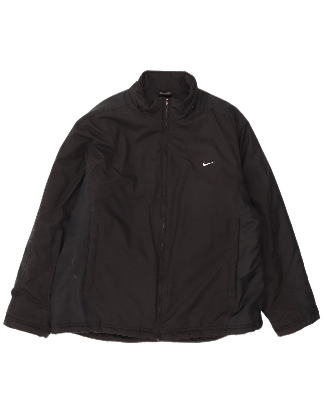 Jaqueta corta-vento masculina Nike UK 42 XL poliéster preto