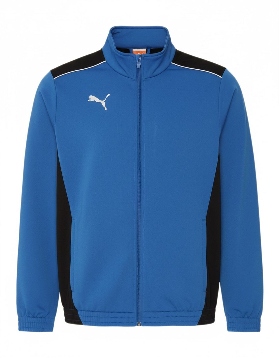 Puma Mens Tracksuit Top Jacket Pequeno Azul Colorblock Poliéster