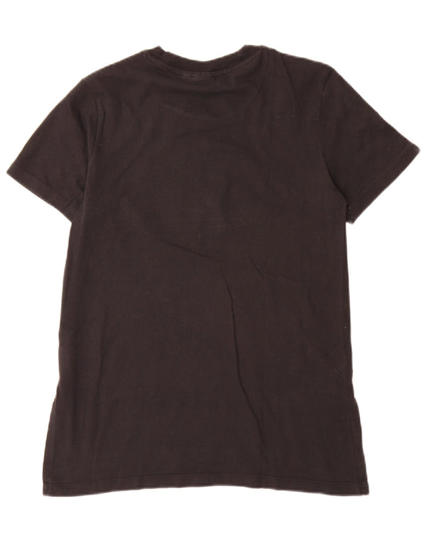 Camiseta Adidas Feminina Graphic Top UK 10 Pequena Algodão Preto