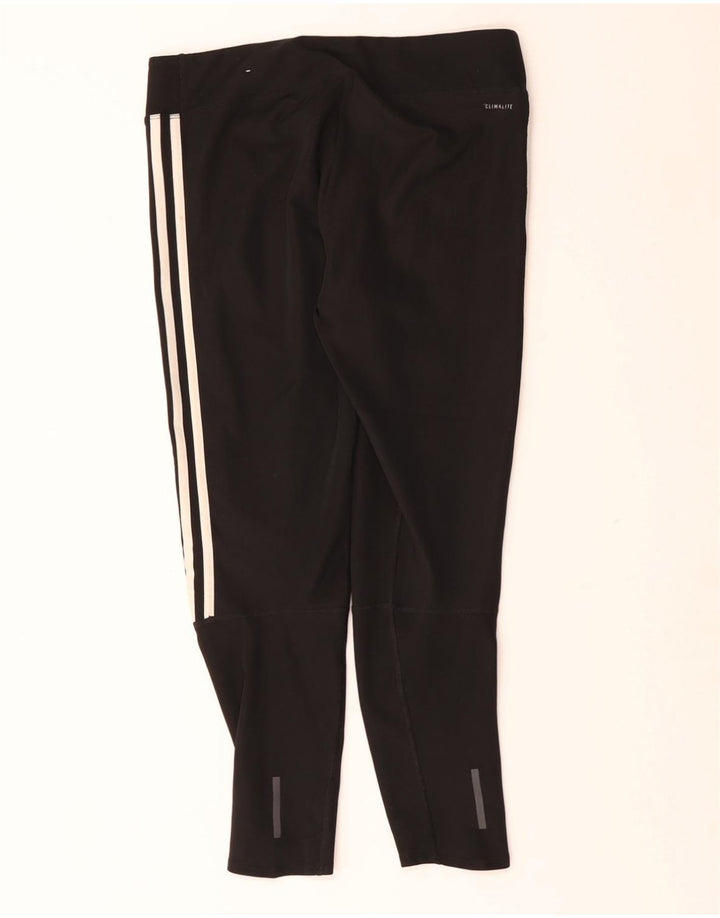 ADIDAS Womens Climalite Leggings UK 12/14 Médio Preto Poliéster