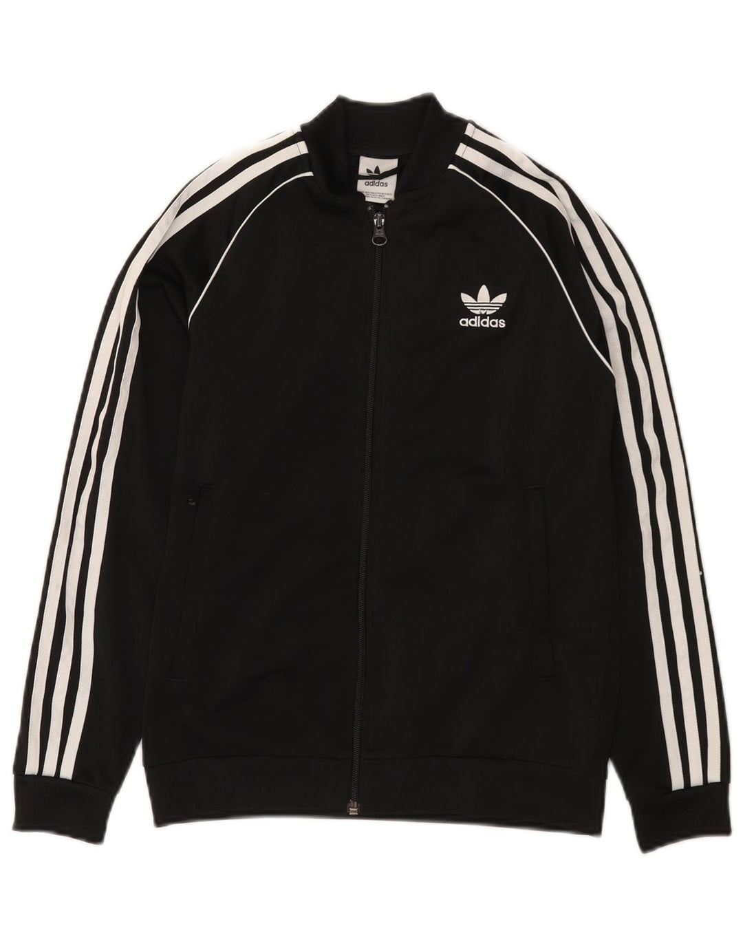 Casaco de treino Adidas Boys 11-12 anos preto poliéster