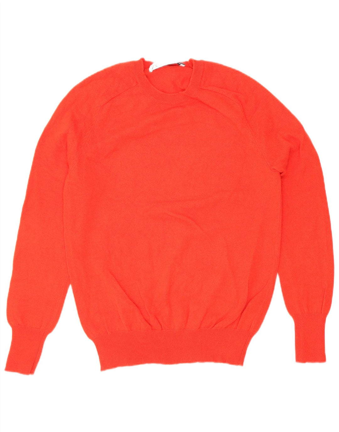 Suéter feminino Zara com gola redonda, Reino Unido 10, pequeno, lã vermelha