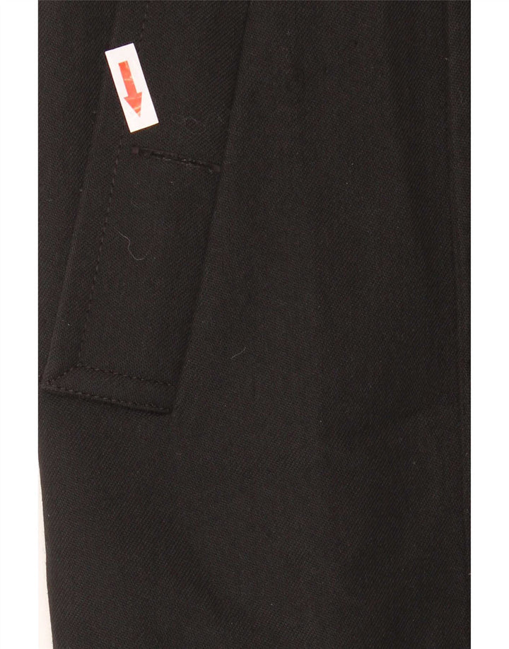 Sobretudo aberto feminino Ted Baker tamanho 4 grande poliéster preto