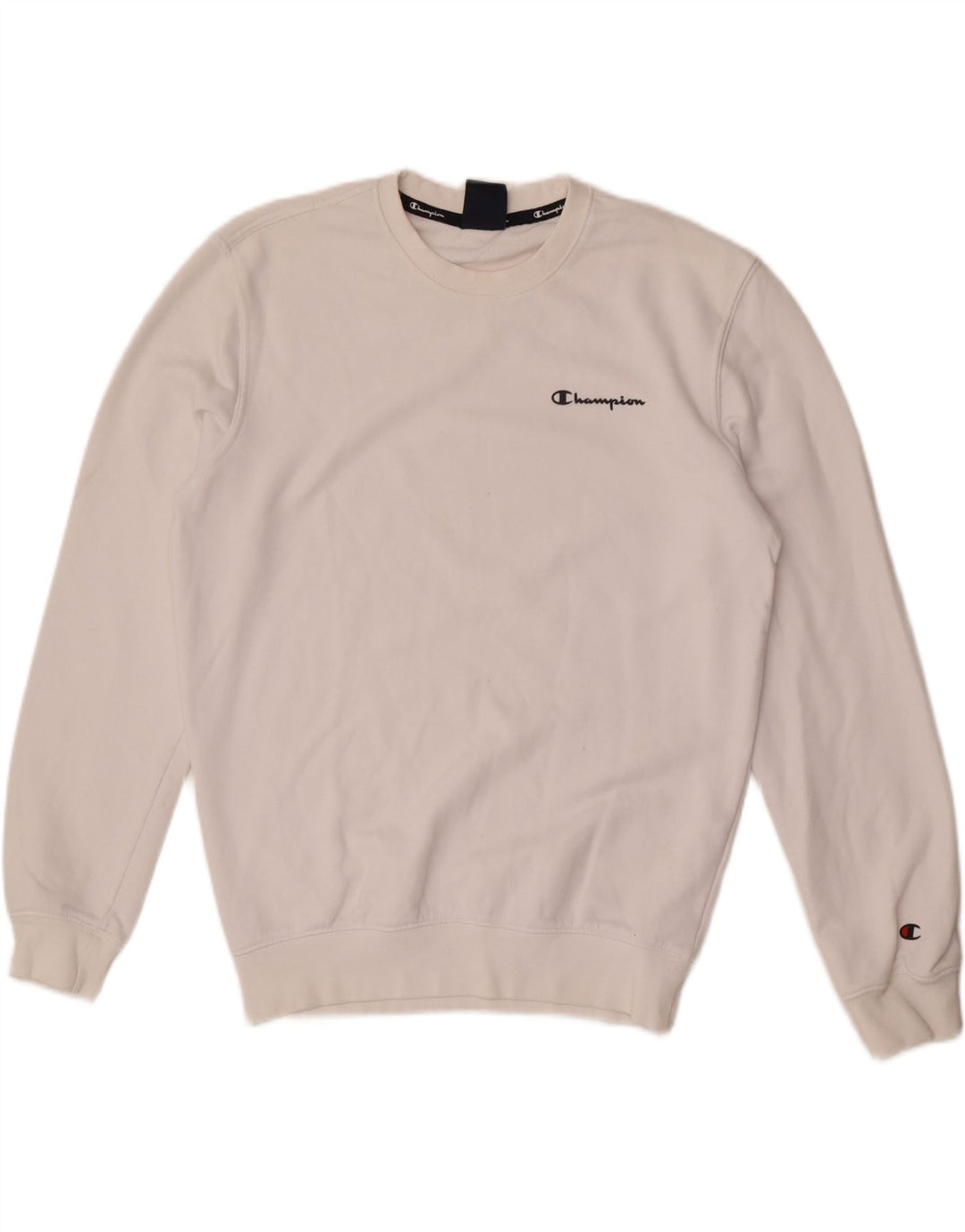 Champion moletom masculino jumper pequeno algodão branco