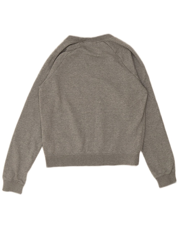 Moletom feminino Nike Jumper UK 6 XS cinza algodão