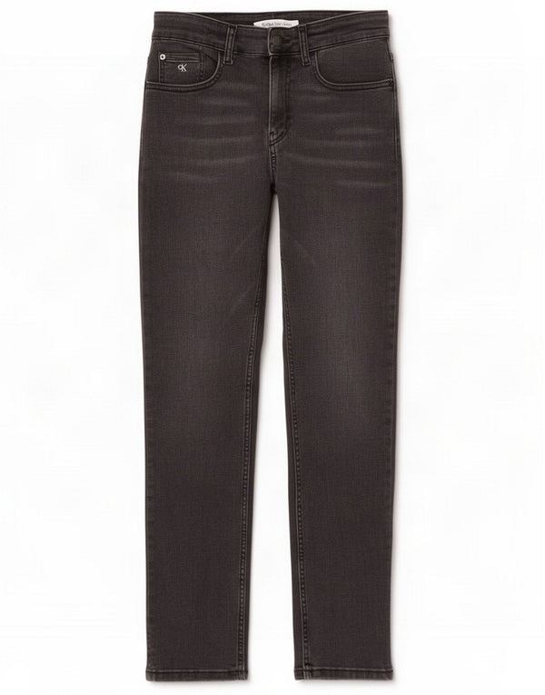 Calvin Klein Womens Slim Jeans UK 14 Médio W30 L30 Algodão Cinza