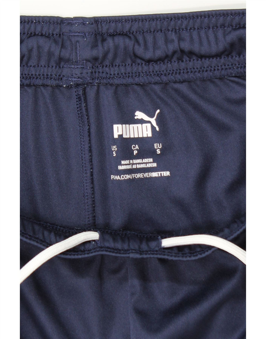 Shorts esportivos masculinos PUMA pequenos azul marinho