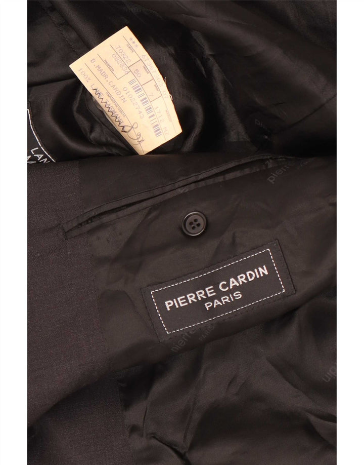 Jaqueta blazer masculina Pierre Cardin com 2 botões IT 50 grande lã cinza