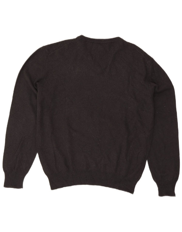Trussardi Jeans Suéter masculino com decote em V 3XL cinza