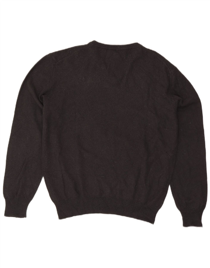 Trussardi Jeans Suéter masculino com decote em V 3XL cinza