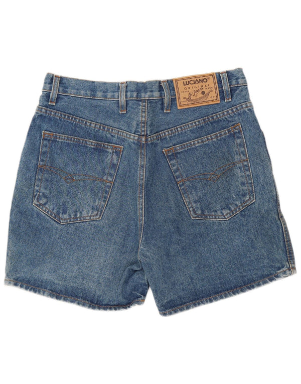 Shorts jeans feminino vintage IT 42 médio W28 algodão azul