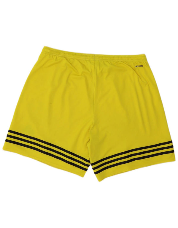 Adidas Mens Climalite Sport Shorts Grande Poliéster Amarelo