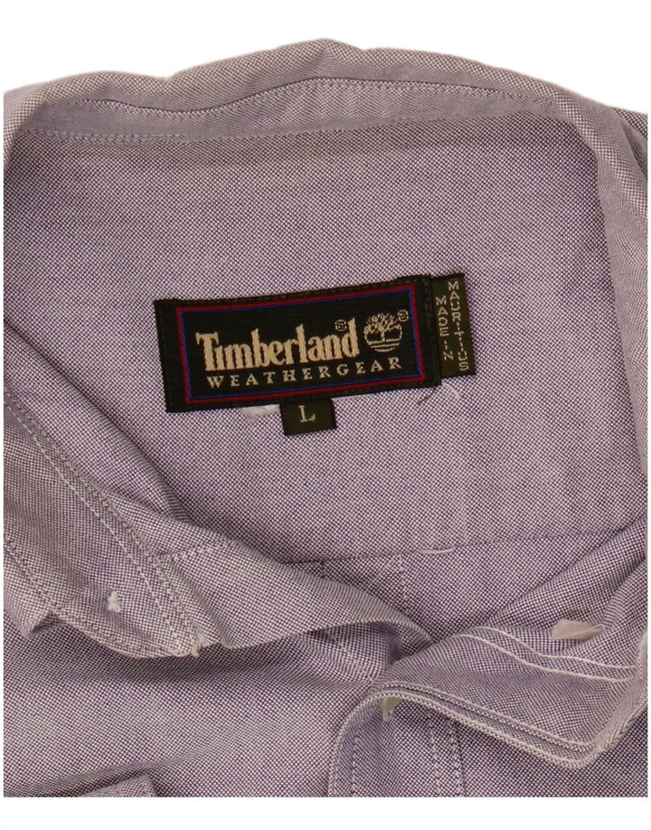 Timberland Mens Weathergear Camisa Grande Roxo