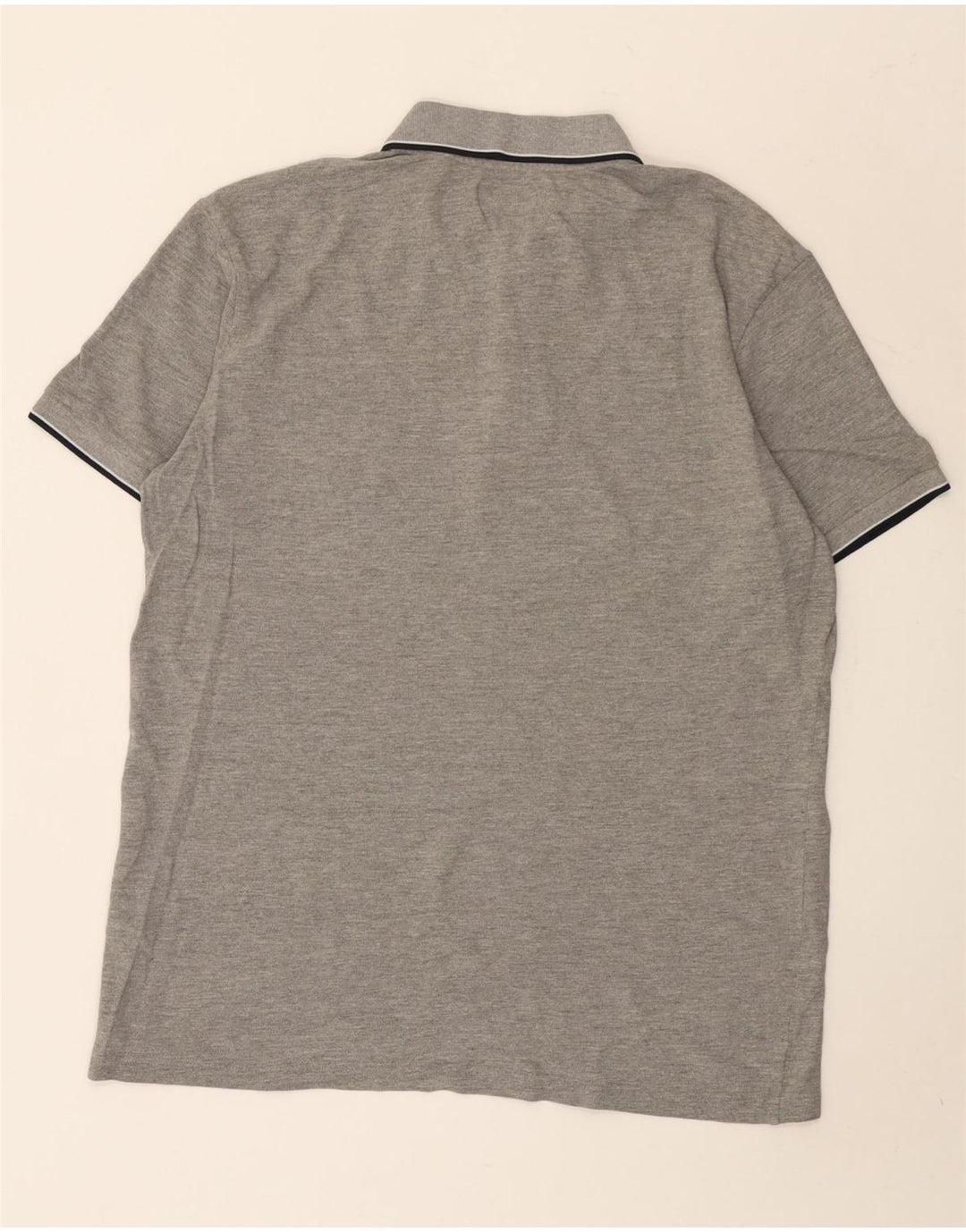 Camisa polo masculina Kappa 2XL algodão listrado cinza