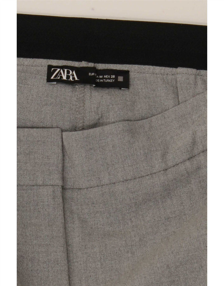 Zara Calça Chino Feminina Slim Médio W28 L27 Cinza