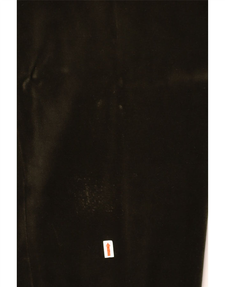 Calça feminina VINTAGE de veludo com estribo UE 40 médio W27 L29 algodão verde