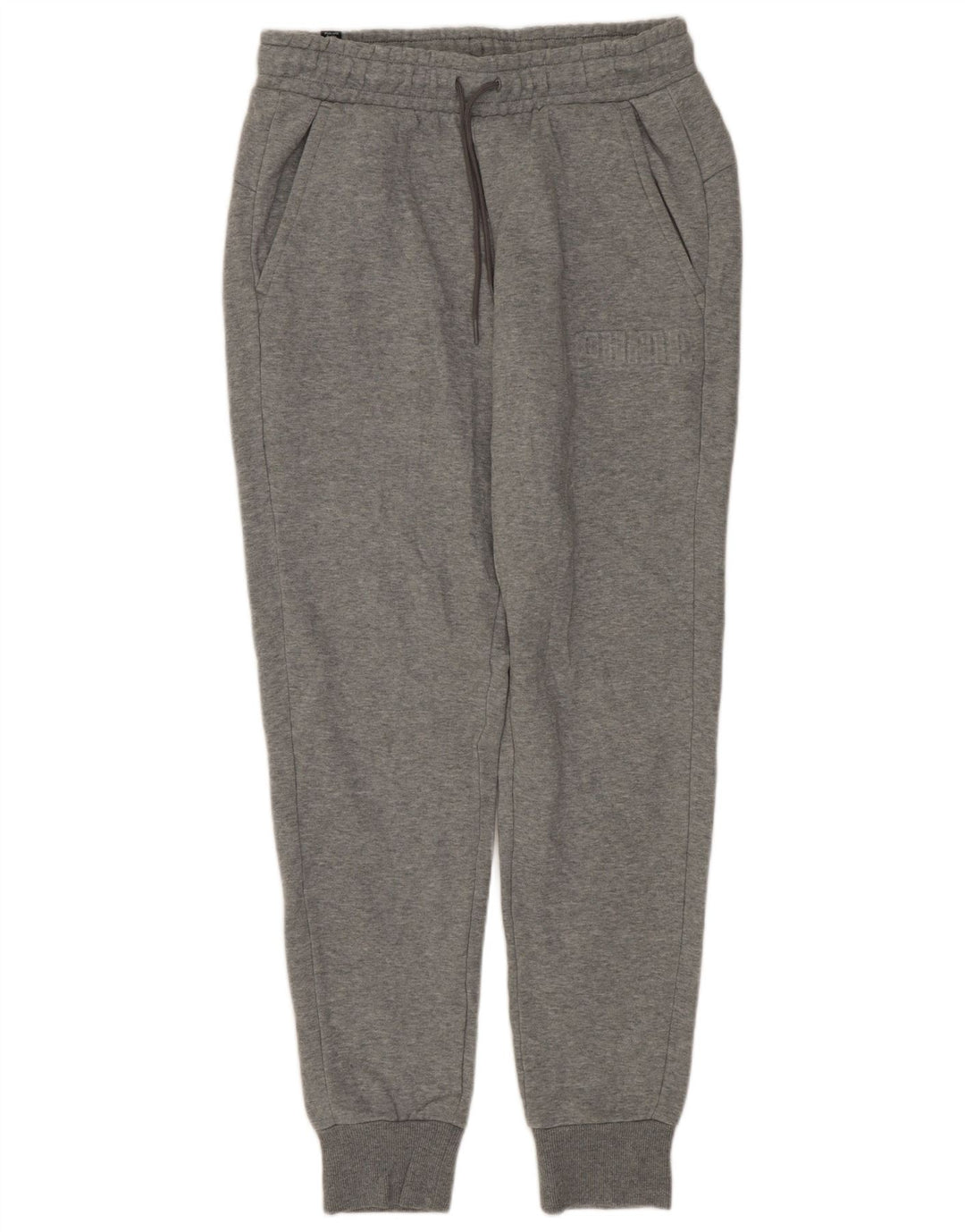 Calça de treino masculina PUMA joggers pequeno algodão cinza