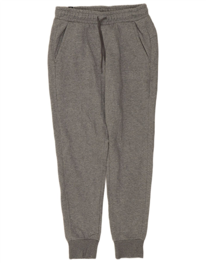 Calça de treino masculina PUMA joggers pequeno algodão cinza