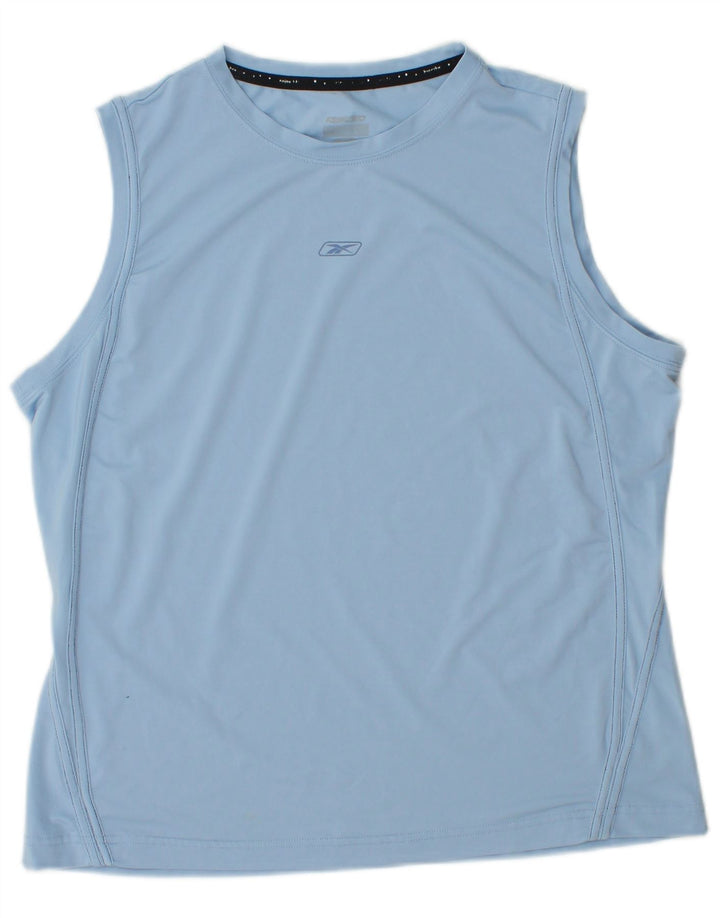 Colete feminino REEBOK UK 14 poliéster azul médio