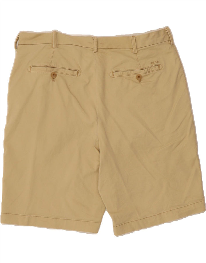IZOD Mens Salt Water Chino Shorts W34 Large Beige Cotton Vintage Izod and Second-Hand Izod from Messina Hembry 