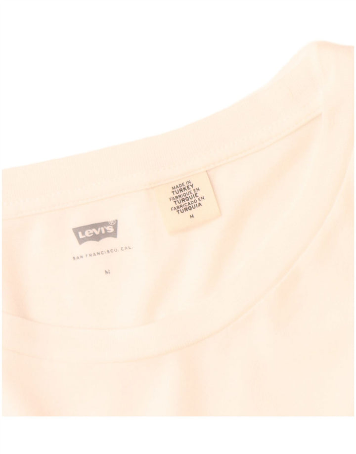 Camiseta feminina gráfica Levi's UK 14 médio branco
