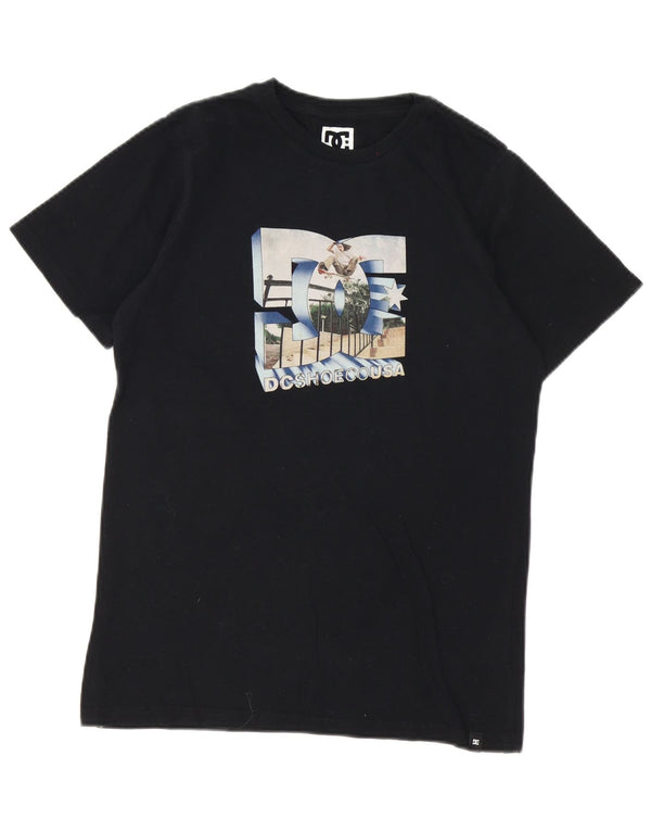 Camiseta gráfica DC Boys Top 13-14 anos algodão preto