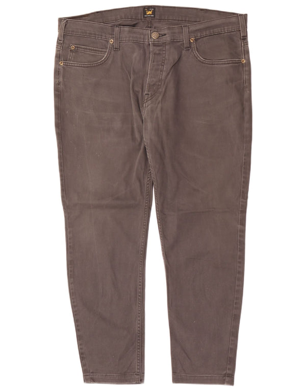 Lee Mens Powell Slim Calça Casual W38 L27 Algodão Cinza
