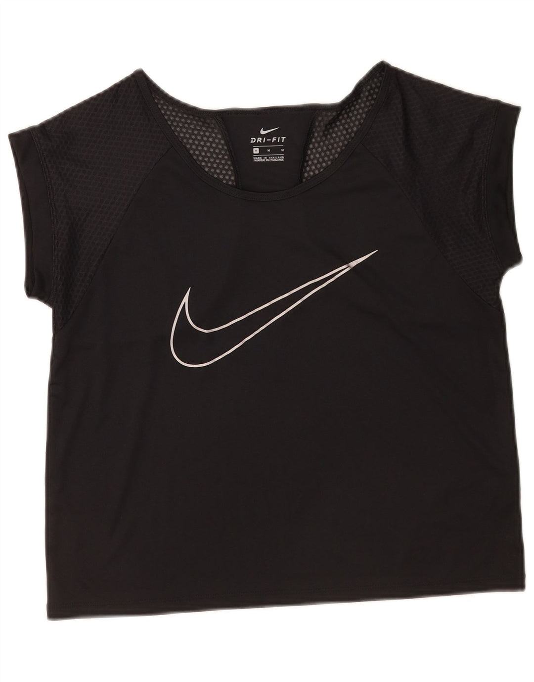 Camiseta Nike Feminina Dri Fit Graphic Top UK 14 Médio Preto Poliéster