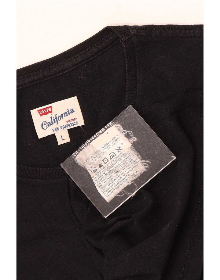 Camiseta masculina Levi's grande algodão preto