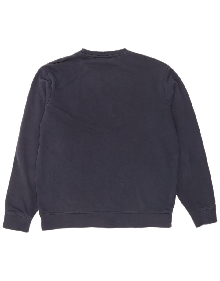 Ellesse moletom masculino jumper médio azul marinho algodão colorblock