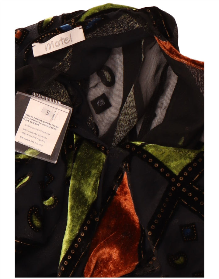Bolero feminino grande transparente MOTEL Reino Unido 10 pequenos retalhos pretos