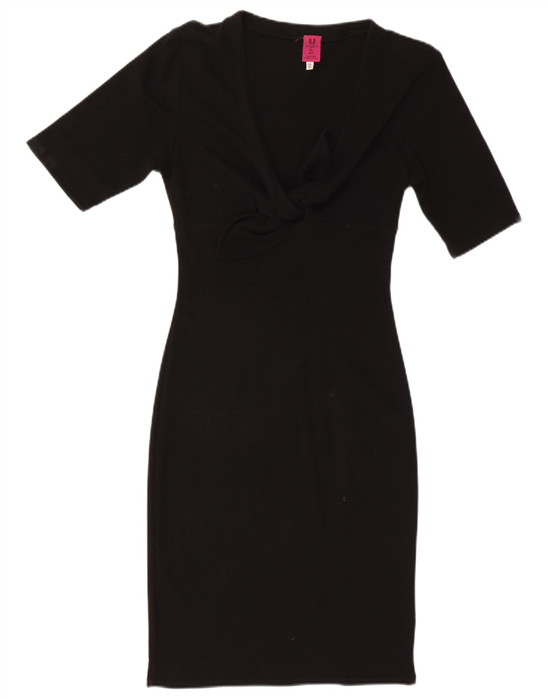 Vestido bodycon feminino Ungaro Reino Unido 10 pequeno preto